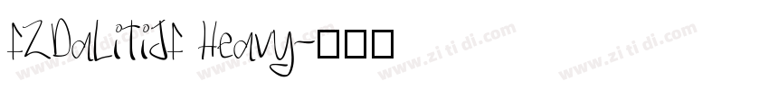 FZDaLiTiJF Heavy字体转换